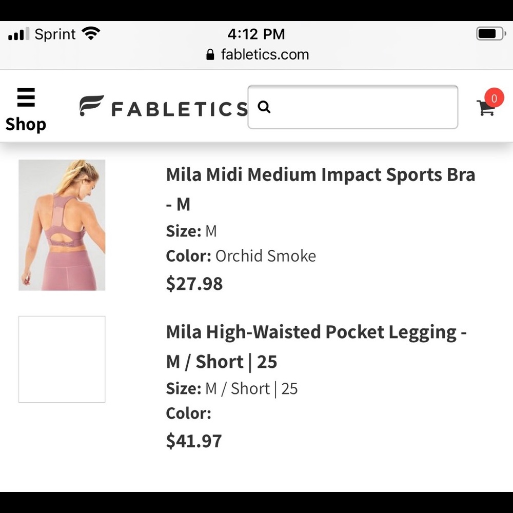 Fabletics Two Piece Workout Set - image 6